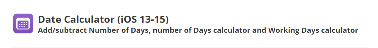 date-calculator