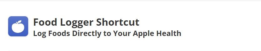 food-logger-shortcut