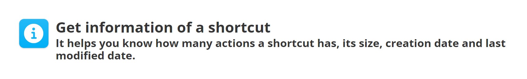 get-information-shortcut