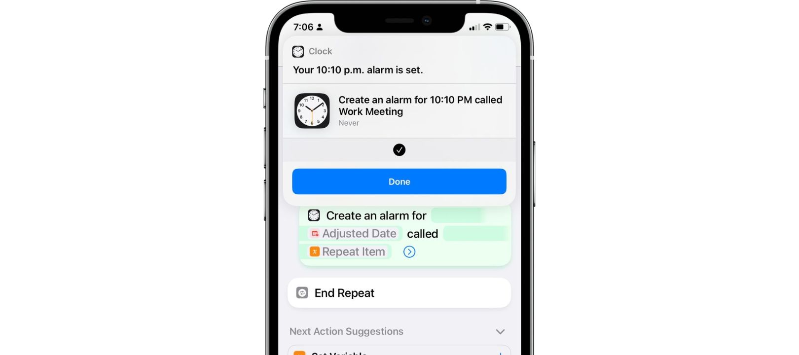 How to Create an Apple Shortcut to Set Alarms for Today's Calendar Events