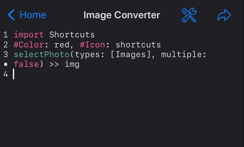 Tutorial to Create an Image Converter Shortcut with Jellycuts